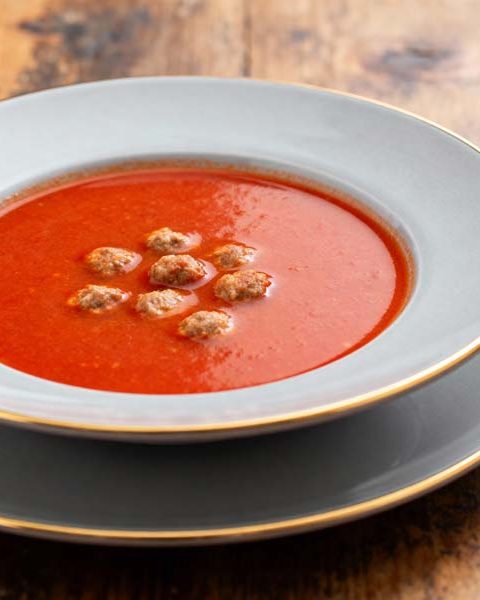 Tomatensoep met balletjes