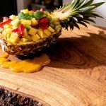 Hamlapje met geroosterde courgette