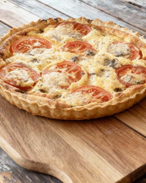 Kaasquiche met tomaat