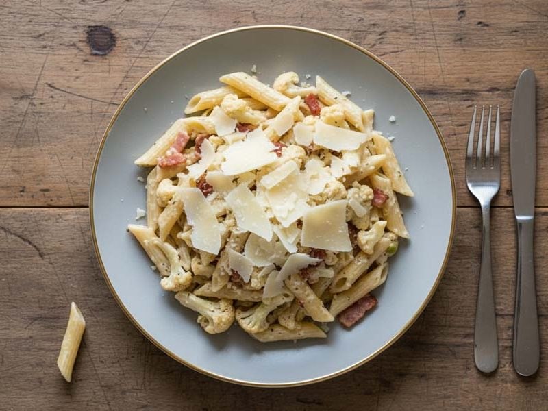 Pasta met bloemkool