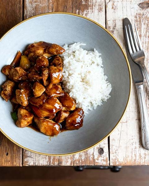 Snelle kip teriyaki