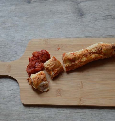 Wraps met gehakt uit de oven