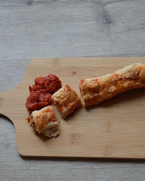 Wraps met gehakt uit de oven
