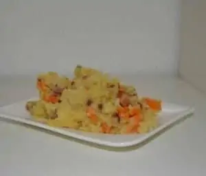 Hutspot met rookworst en spekjes