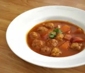 Tomatensoep met balletjes