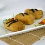 Salade caprese met basilicumolie