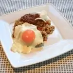 Peperkoekhuis van biscuit