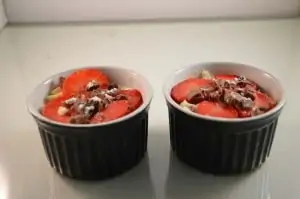 Mascarponekwark met aardbeien