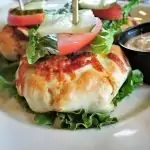 Hamlapje met geroosterde courgette