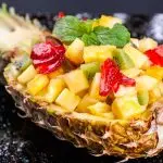 Hamlapje met geroosterde courgette