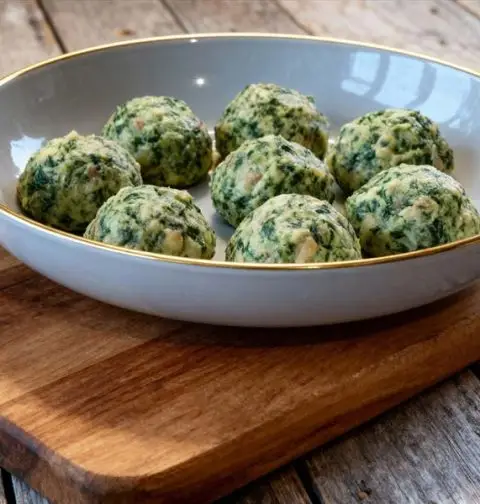 Kaas spinazie knoedels