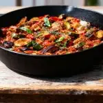 Panini met mozzarella en serranoham