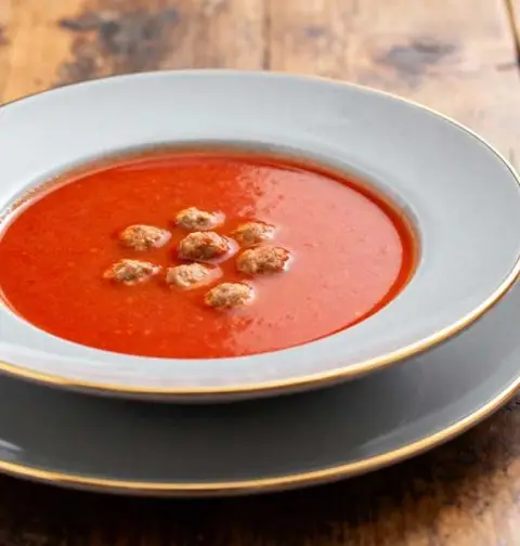 Tomatensoep met balletjes