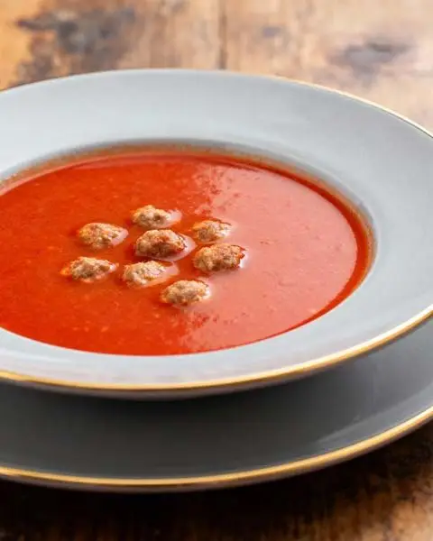 Tomatensoep met balletjes