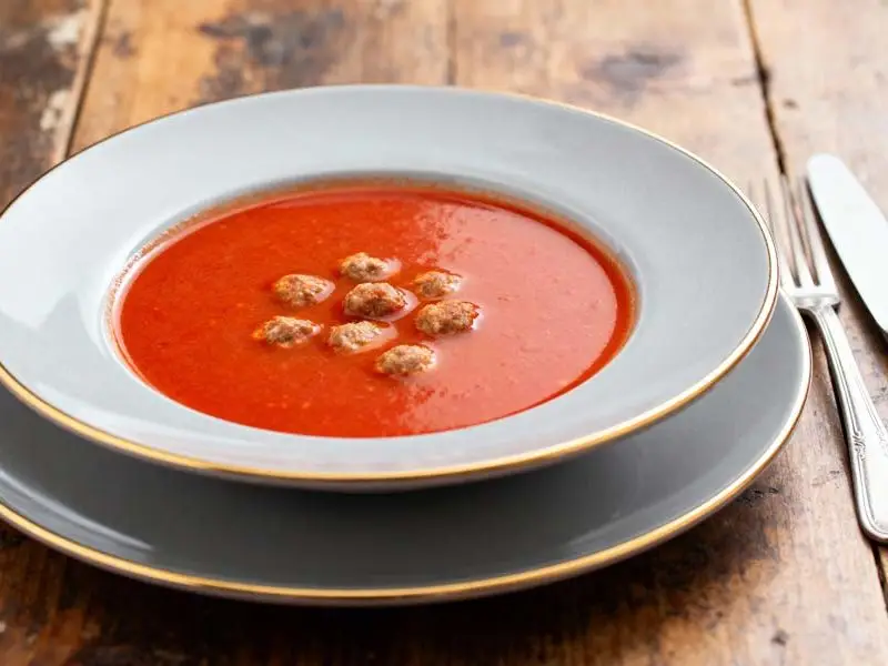 Tomatensoep met balletjes