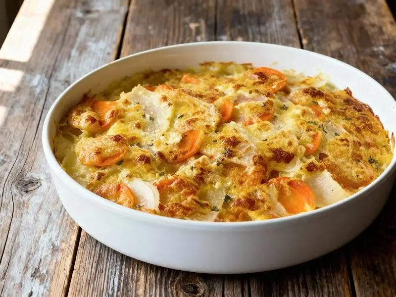 Wortel Koolrabi ovenschotel