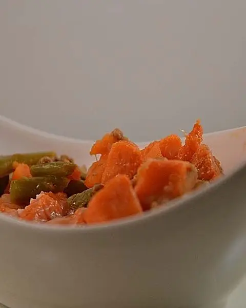 Zoete aardappel schotel