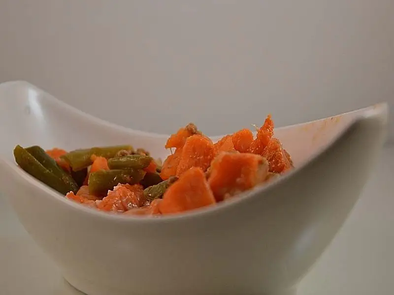 Zoete aardappel schotel