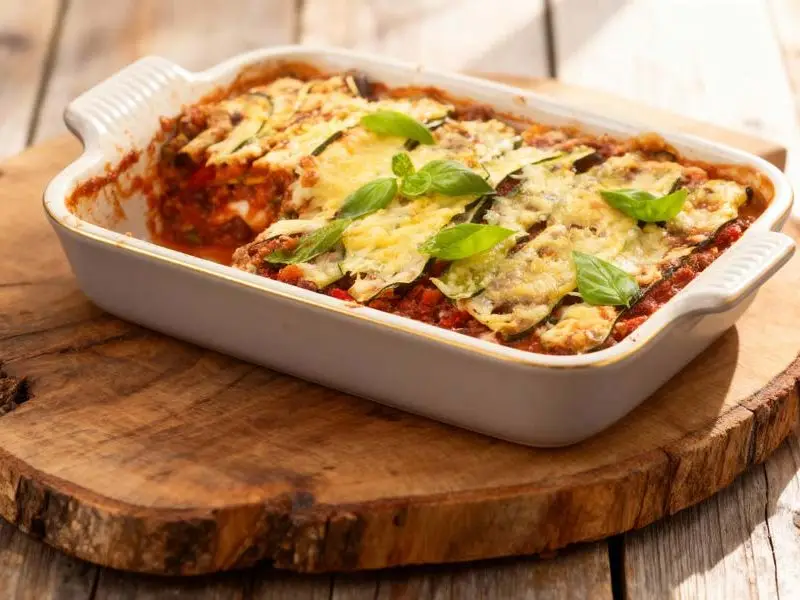 Courgette lasagne