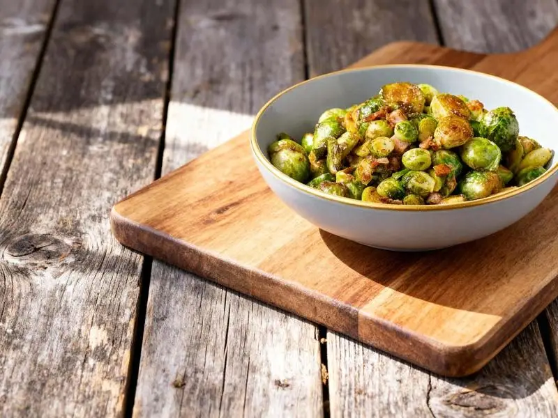 Roergebakken spruitjes