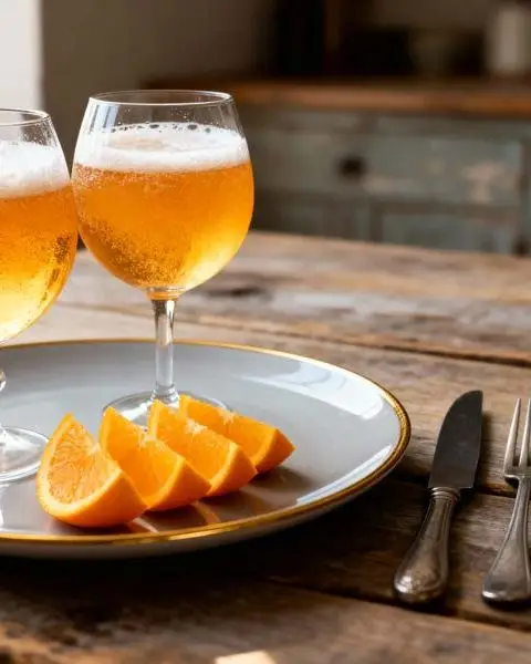 Sinaasappel-biercocktail