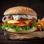 Zoete uientaart met ham