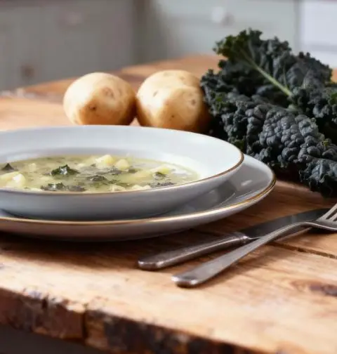 Aardappel- en boerenkoolsoep