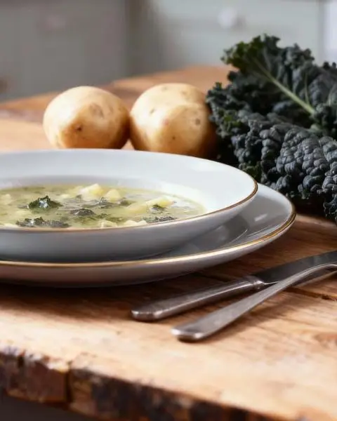 Aardappel- en boerenkoolsoep