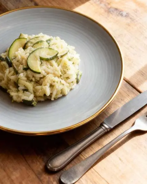 Risotto met courgette