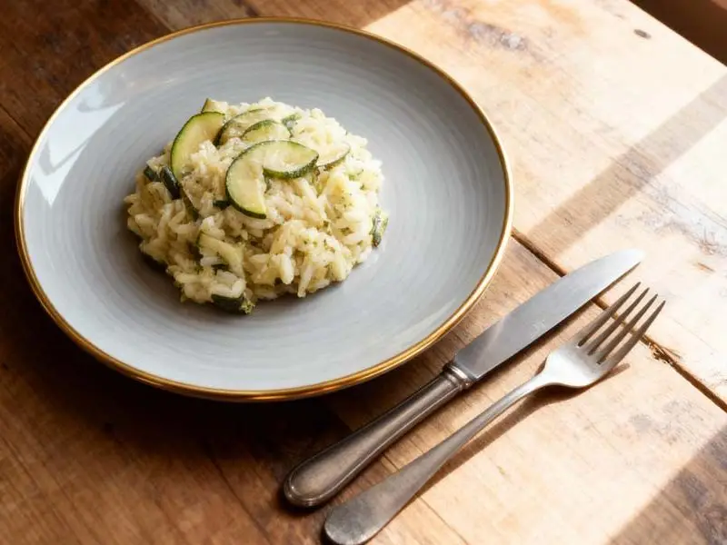 Risotto met courgette