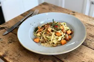 Tagliatella met tijm en zoete aardappel