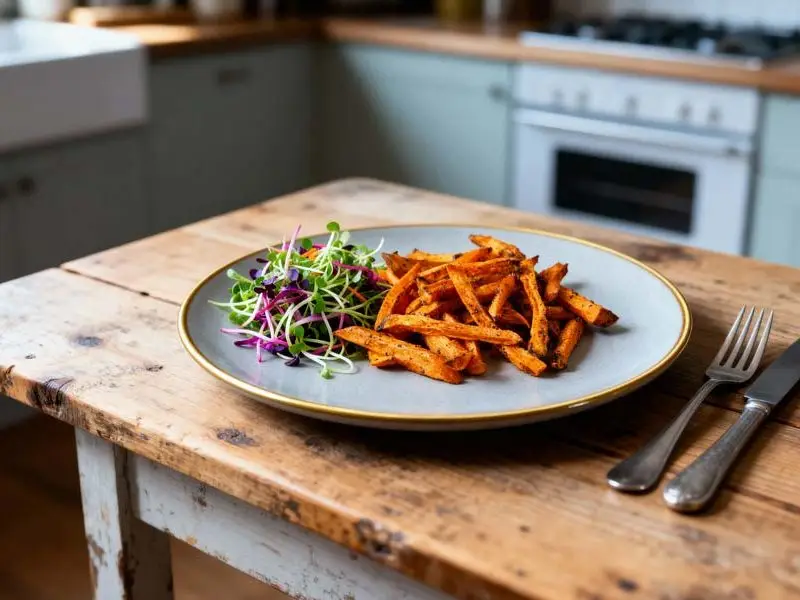 Zoete aardappel uit de oven