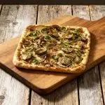 Komkommerspaghetti met appel en aardappelsalade