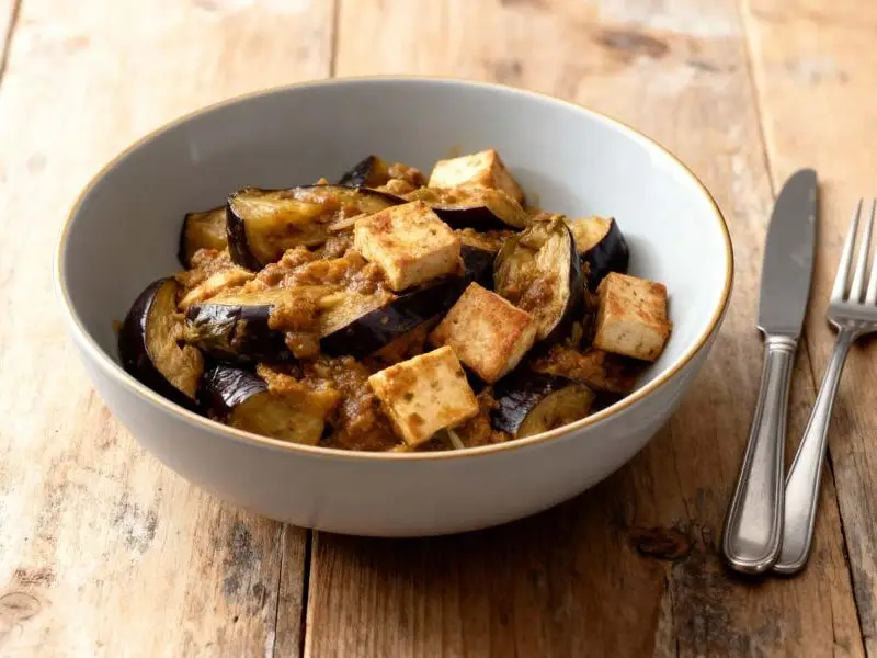 Aubergine-Tofucurry