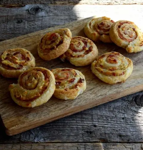 Bacon roomkaas spiralen