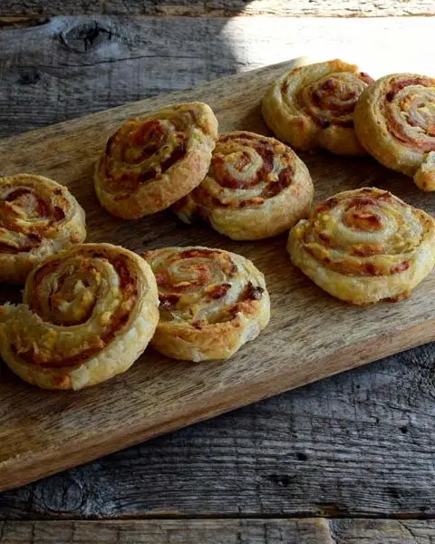 Bacon roomkaas spiralen