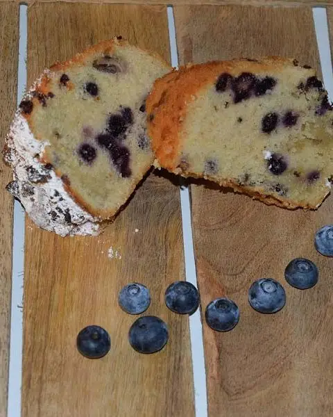 Bosbessen-banaan tulband