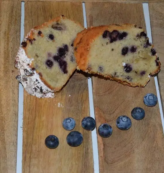 Bosbessen-banaan tulband