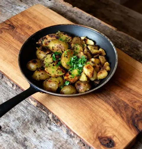 Gebakken aardappelen met kruiden