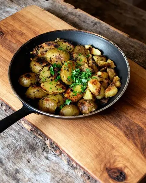 Gebakken aardappelen met kruiden