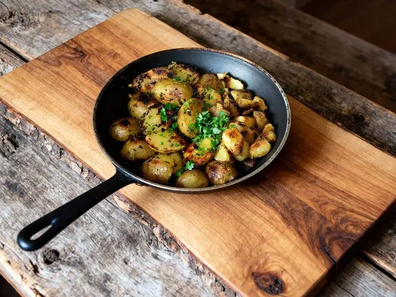 Gebakken aardappelen met kruiden