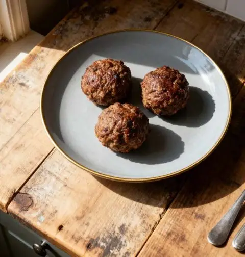 Gehaktballen met kerrie en ui