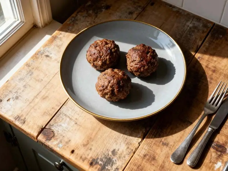 Gehaktballen met kerrie en ui