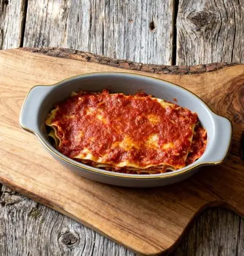 Lasagne met tomatensaus