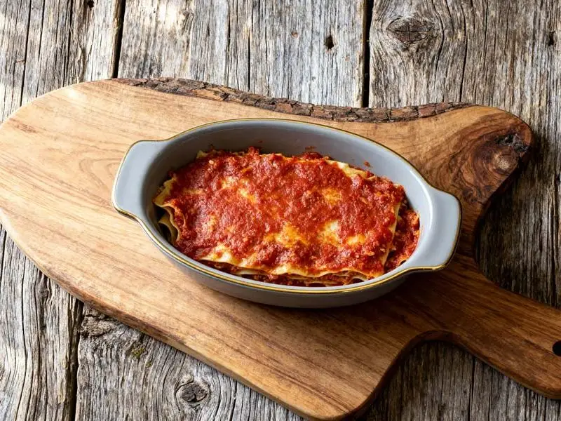 Lasagne met tomatensaus