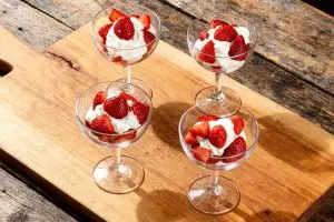 Mascarponekwark met aardbeien