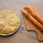 Toast cirkel met ham en kaas