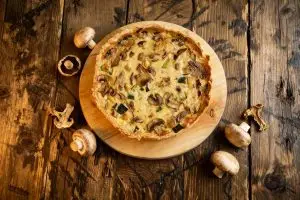 Quiche met champignons