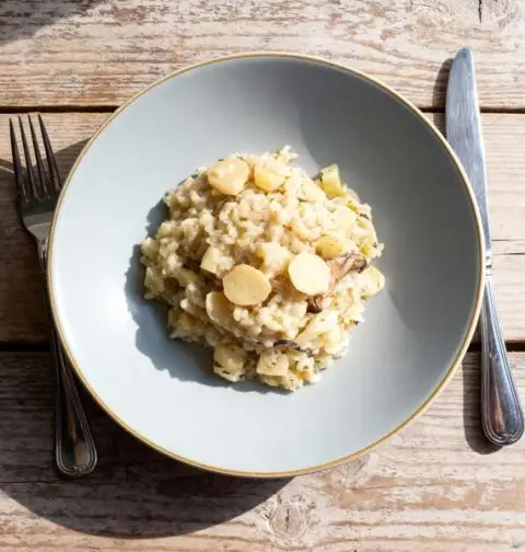 Risotto met pastinaak