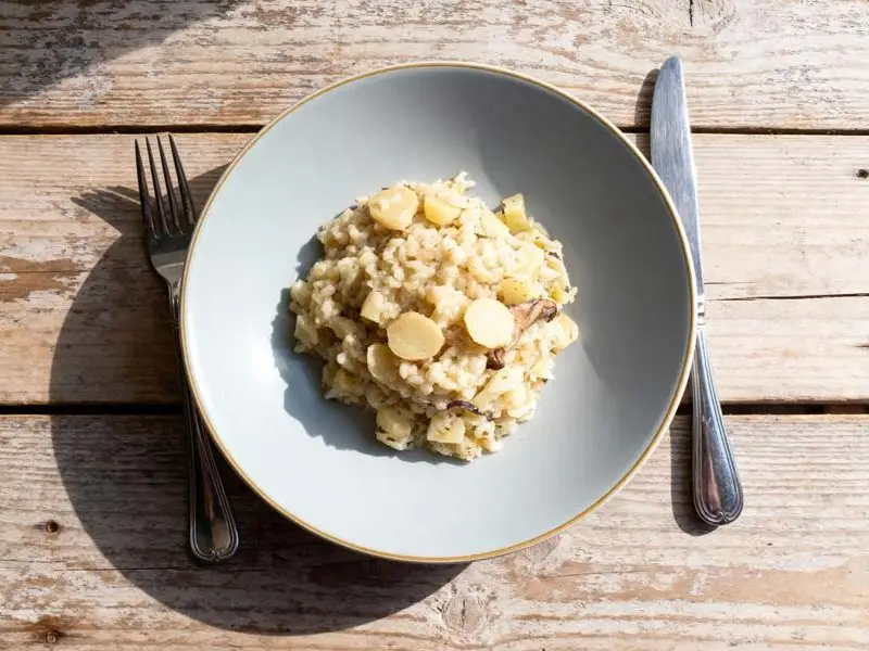 Risotto met pastinaak